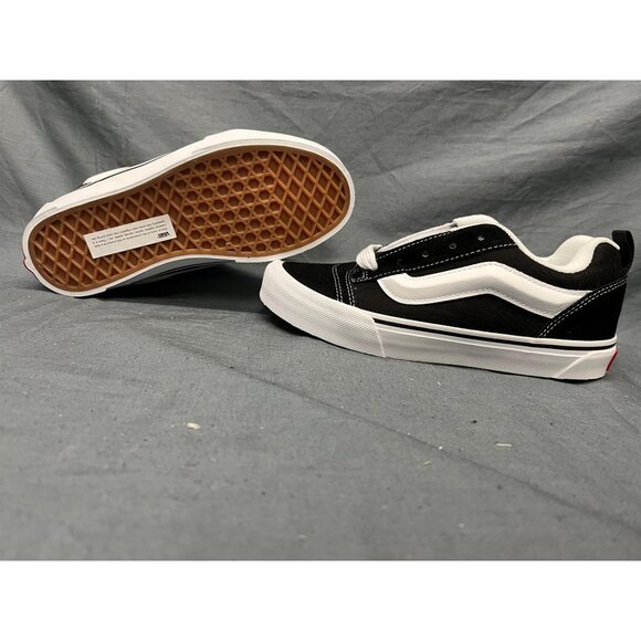 Vans Kids Knu Skool Sneakers Stripe Black White Size 11 NEW NO BOX! - Picture 2 of 11